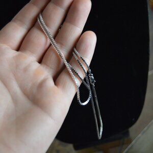 Italian Sterling Silver Box Chain Necklace
